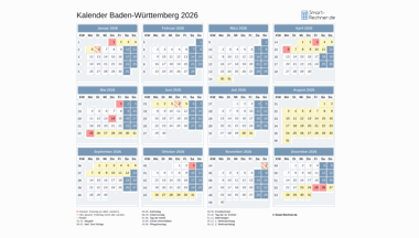 Kalender Bild Baden-Württemberg 2026
