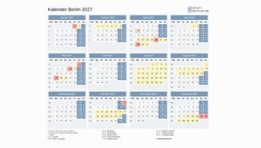 Kalender Bild Berlin 2027