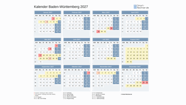 Kalender Bild Baden-Württemberg 2027