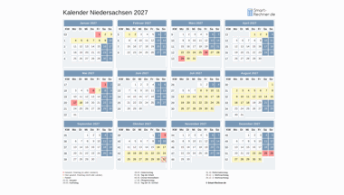 Kalender Bild Niedersachsen 2027