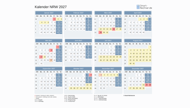 Kalender Bild NRW 2027