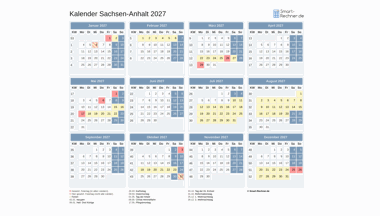 Kalender Bild Sachsen-Anhalt 2027