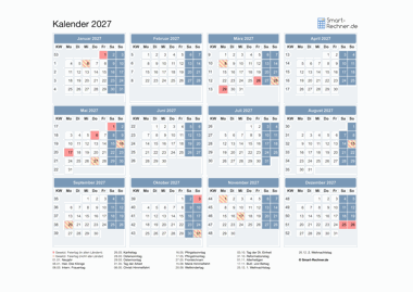 Kalender 2027