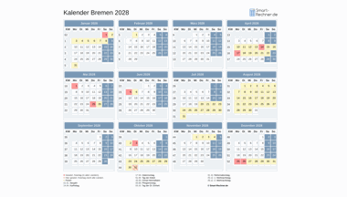 Kalender Bild Bremen 2028