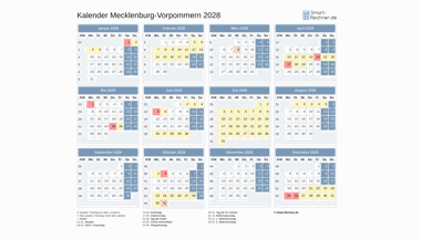 Kalender Bild Mecklenburg-Vorpommern 2028
