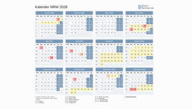 Kalender Bild NRW 2028