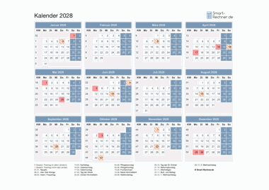 Kalender Download 2028